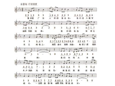 東江縱隊之歌(東江縱隊軍歌)